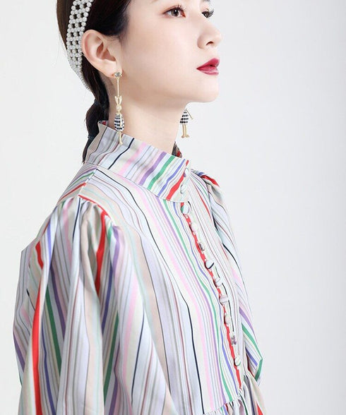 Colorful Line Dress